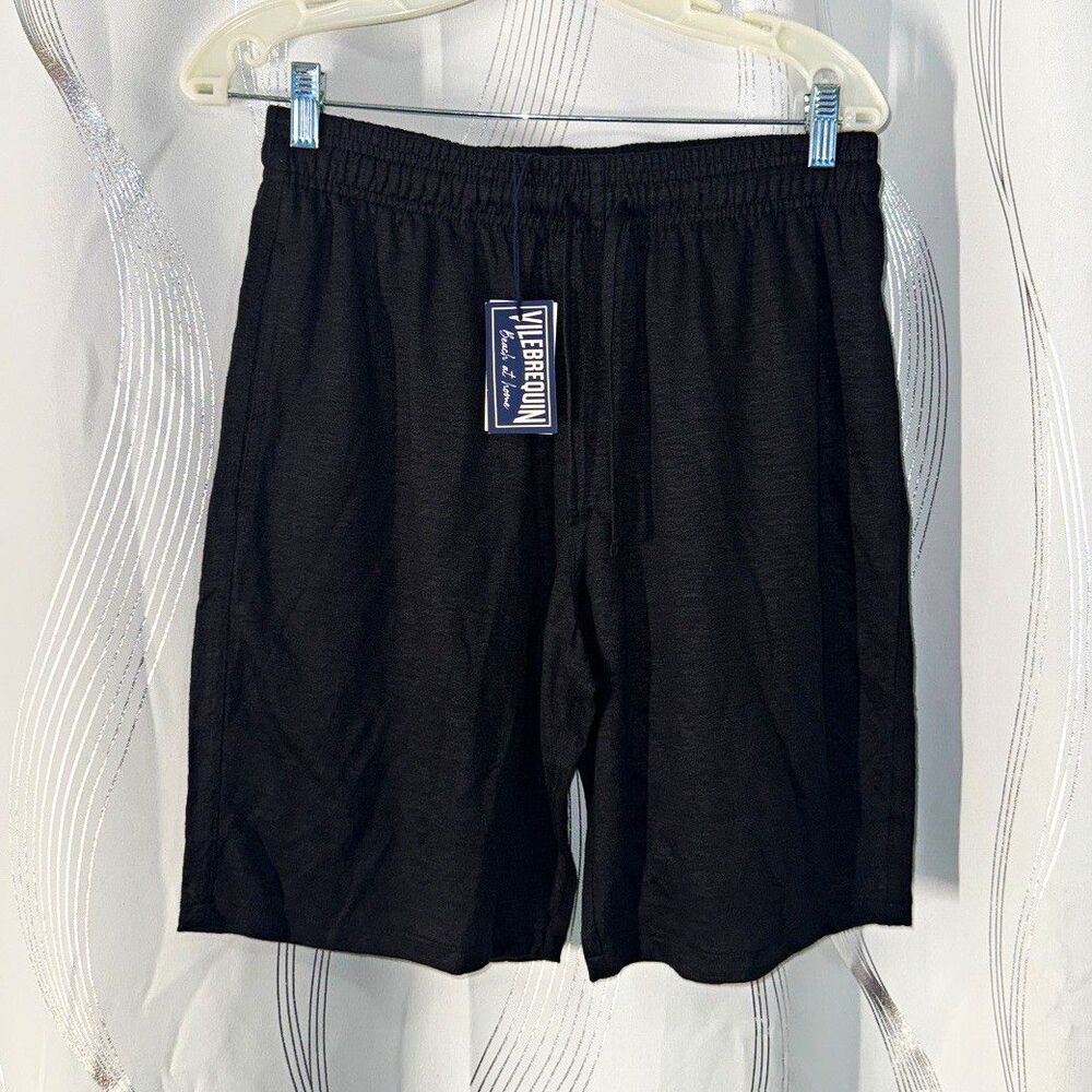 Vilebrequin Men’s Black Cotton Sweat Shorts size M